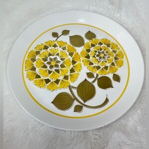 Vintage MCM Premiere DeLuxe SunFlower Serving Platter 12” CEIL D9301  Japan
